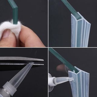 Junta de Ducha de 200 cm - Mampara de Cristal 6 mm