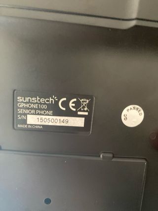 Teléfono Sunstech GPHONE100 para Mayores