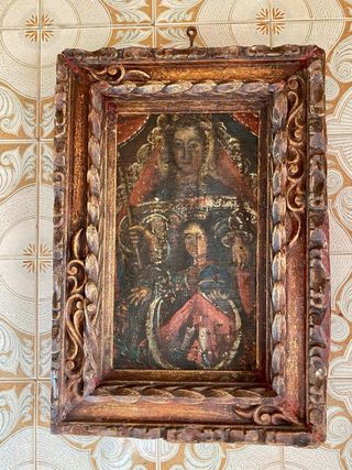 Antiguo óleo sobre lienzo