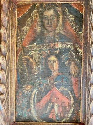 Antiguo óleo sobre lienzo