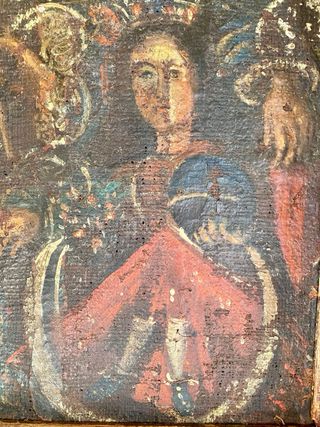 Antiguo óleo sobre lienzo