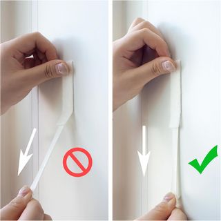 28 Pares (56 tiras) Tiras para Colgar Cuadros Blan