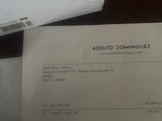 Sandalias piel Adolfo Dominguez 38