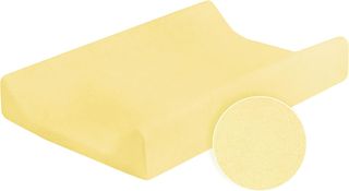 Funda para cambiador bebe 80x50 cm (amarillo)