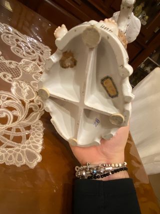 Coppia Candelabri Capodimonte Cherubini