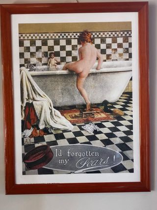 Lámina Pears Vintage Enmarcada