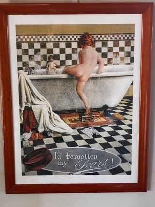 Lámina Pears Vintage Enmarcada