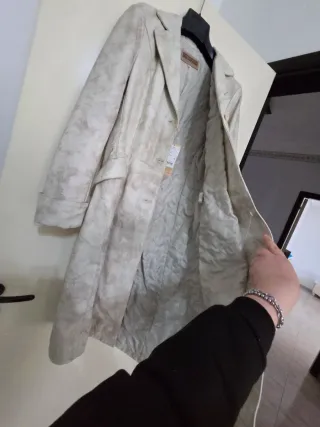 Cappotto donna in pelle beige taglia M masterpelle