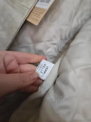 Cappotto donna in pelle beige taglia M masterpelle