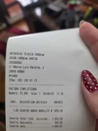 Silla de ruedas Scooter Ardea Mobility 210