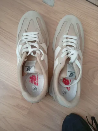 Zapatillas New Balance Beige/Blanco Talla 37
