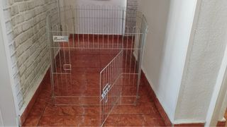 6 Rejas para mascotas 60x60 cm (1 con puerta)