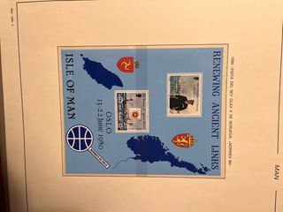 Álbum Sellos Isla de Man 74-79 80