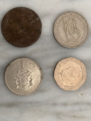 Lote de 8 monedas antiguas