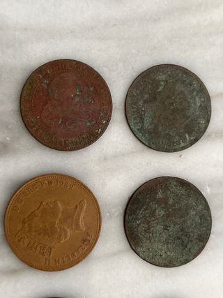 Lote de 8 monedas antiguas