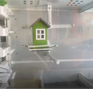 Jaula pájaros aluminio 2.5m x 0.70m