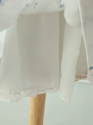 Vestido niña flores azules