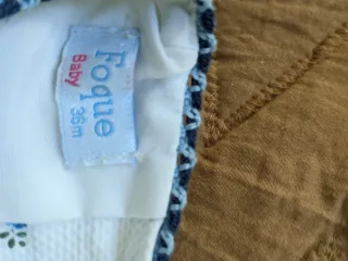 Vestido niña flores azules