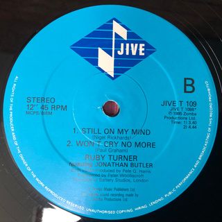 Ruby Turner The Ruby Turner EP 12 45 RPM 1985