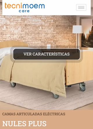 Cama articulada eléctrica 1,05 cmtrs alta gama