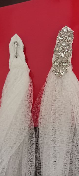 Capa novia de tul plumeti - nueva