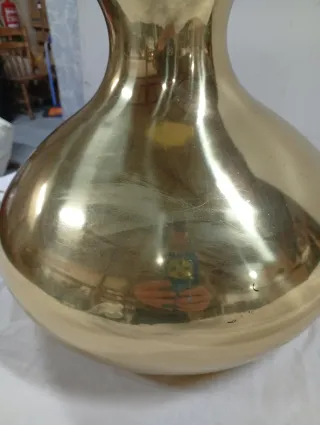 Lámpara de latón estilo años 60