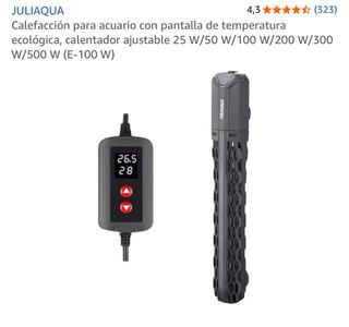 Acuario 35L con termostato y filtro