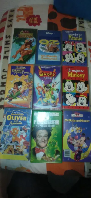 LOTE 43 CINTAS VHS CLÁSICOS DISNEY