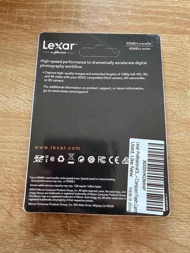 Tarjeta de memoria Lexar 512gb