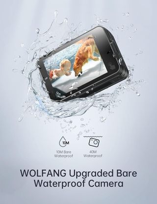 WOLFANG GA420 Cámara Deportiva Doble Pantalla 4K 6