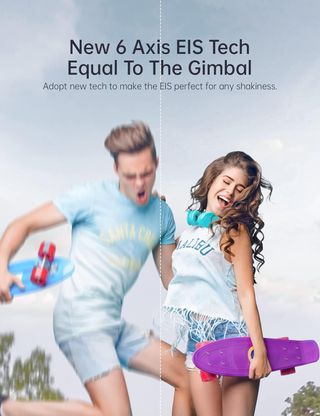 WOLFANG GA420 Cámara Deportiva Doble Pantalla 4K 6