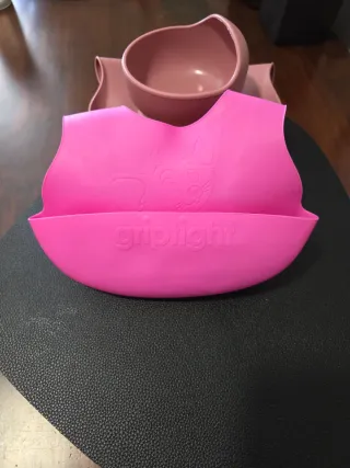 Set vajilla bebé silicona ventosa