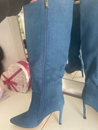 Botas altas vaqueras tacón aguja Talla 37 Nuevas