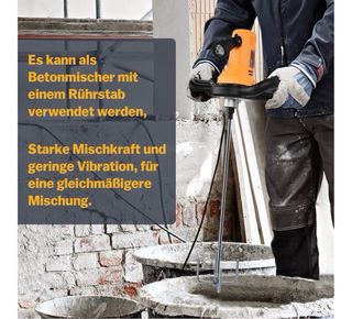 Lijadora/Batidora Hormigón Pintura Yeso 1680W