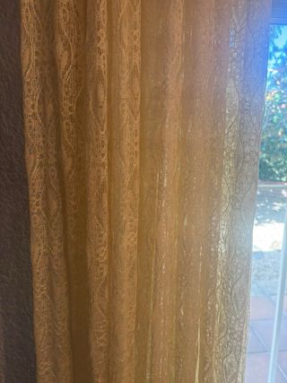 Pack Cortinas Encaje + Barra Madera Completa