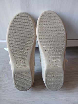 Zapatos niña ceremonia beige T33