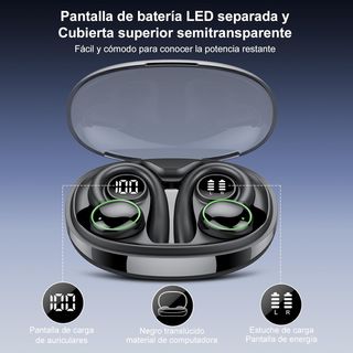 PEFUPEW Auriculares Inalámbricos Deportivos, Bluet