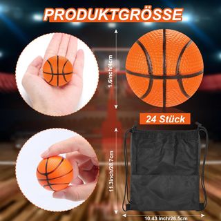 Mini balones de baloncesto, 24 unidades, juguetes