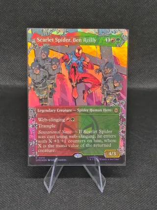 MTG SPM Scarlet Spider Ben Reilly R #214 Foil NM