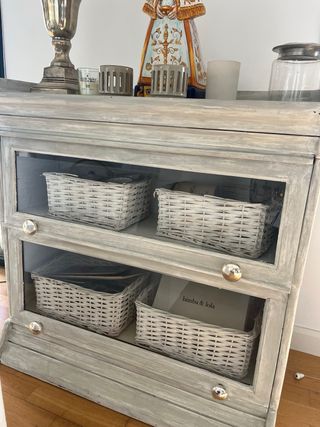 Vitrina/Aparador Madera con Cristal