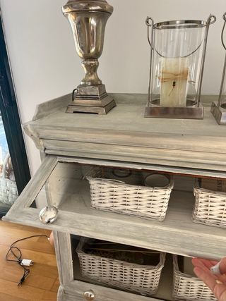 Vitrina/Aparador Madera con Cristal