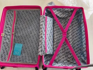 Maleta de cabina rosa y azul