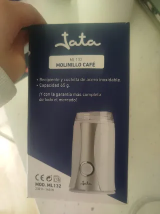 Molinillo café eléctrico Jata con caja