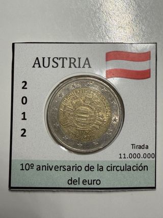 Austria 2012 10º Aniversario Euro