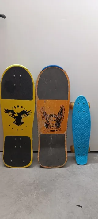 Lote 3 Skateboards Vintage Monopatín old school
