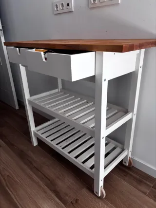 Carrito cocina IKEA FÖRHÖJA madera maciza
