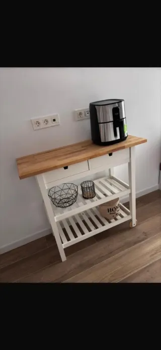 Carrito cocina IKEA FÖRHÖJA madera maciza