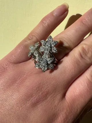 Anello Argento 925 Zirconi Brillanti