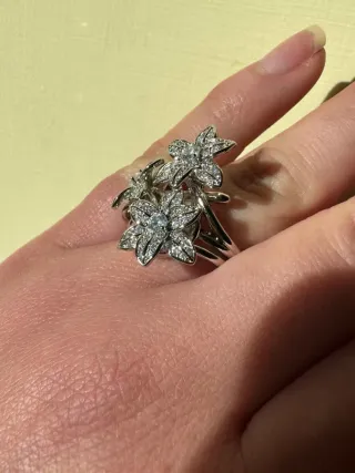 Anello Argento 925 Zirconi Brillanti