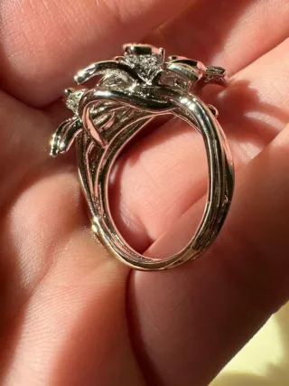 Anello Argento 925 Zirconi Brillanti